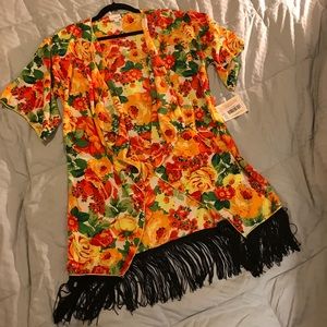 Lularoe Monroe kimono Sz S  **NWT**